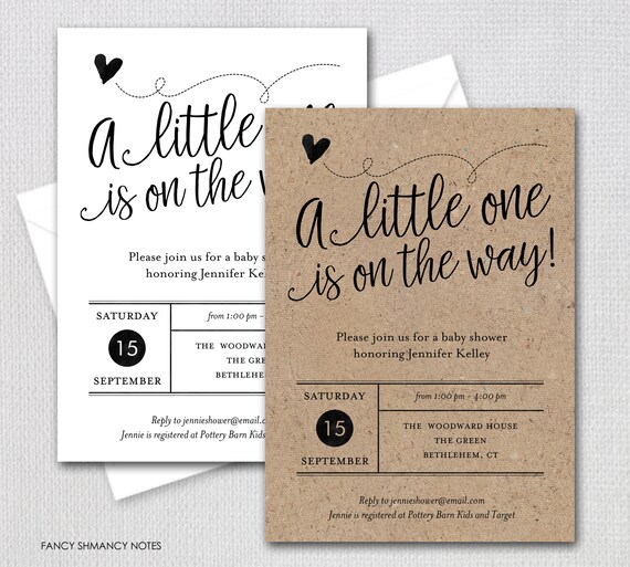 fancy baby shower invitations