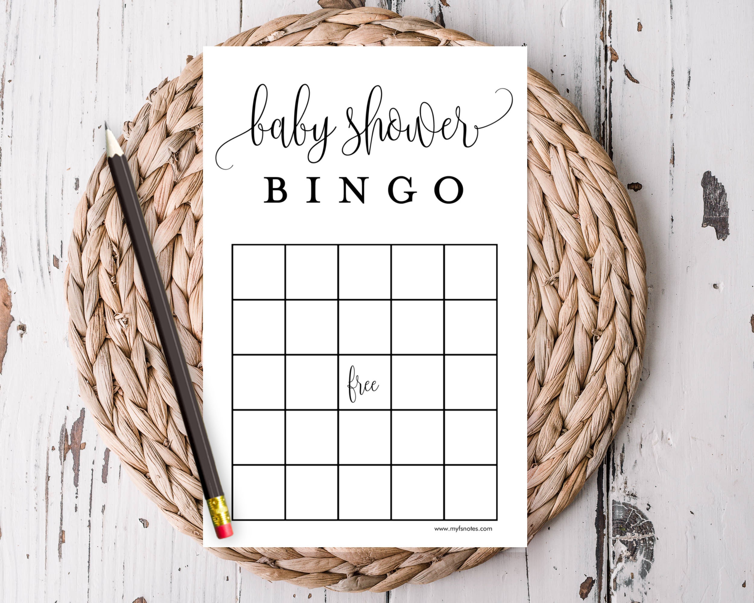 50 Printable Prefilled Baby Shower Bingo Cards-4 Styles - Etsy