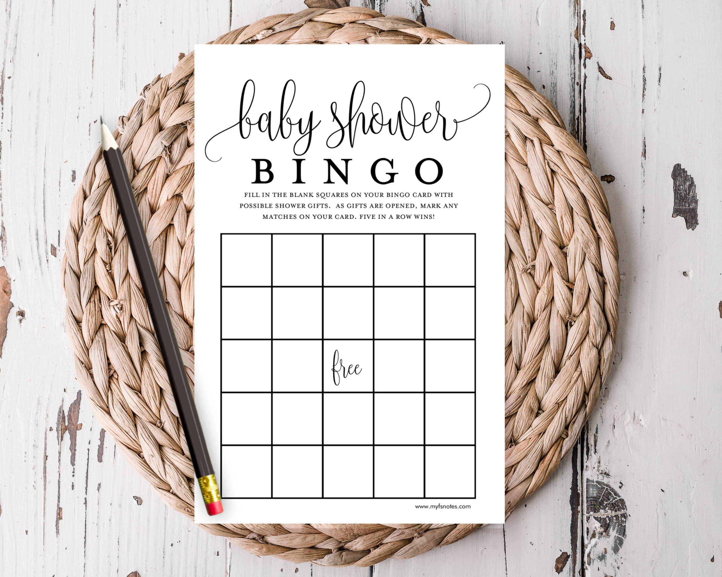50 Printable Prefilled Baby Shower Bingo Cards-4 Styles - Etsy