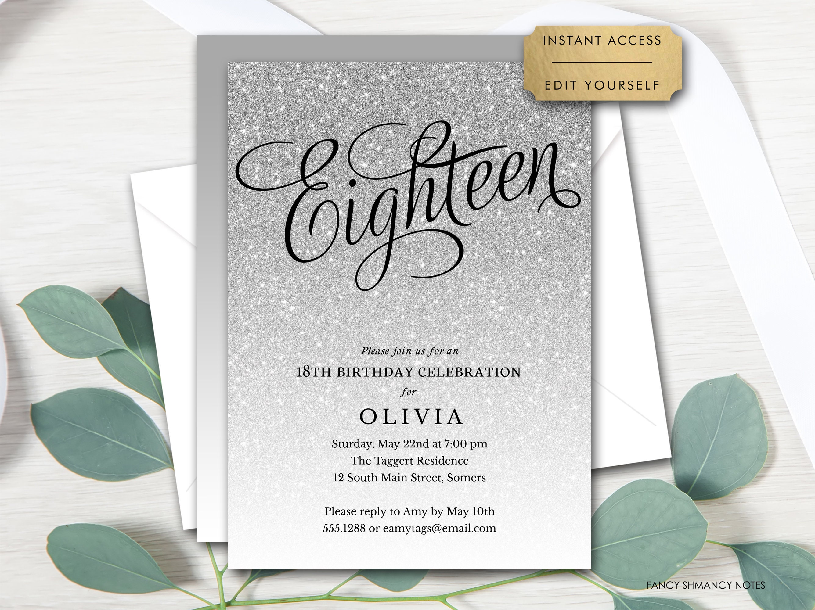 18th birthday invitations -  Italia