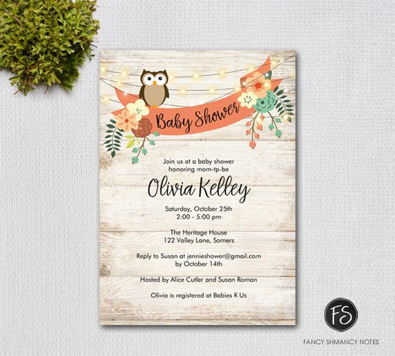 Rustic Owl Inspired Baby Shower Part 1 Baby Shower Table