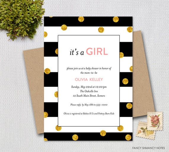 trendy baby shower invitations