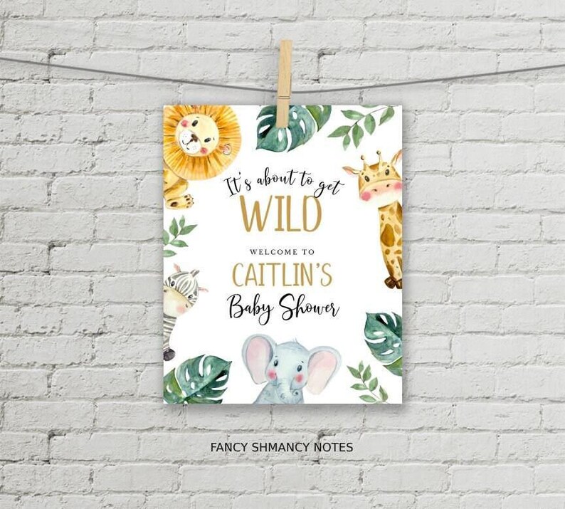 Dschungeltiere Einladungskarten Set – 20 Karten + Umschläge, Safari-Motiv Für Geburtstag & Babyparty
