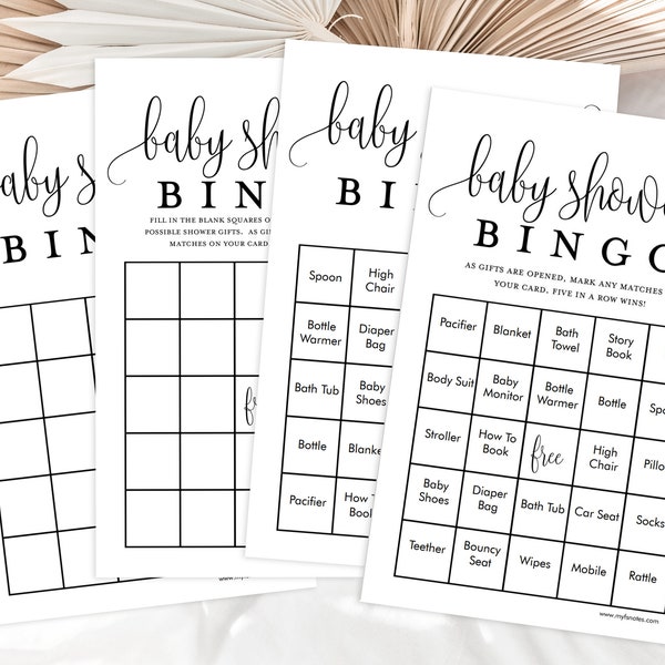 Baby Shower Bingo - Etsy