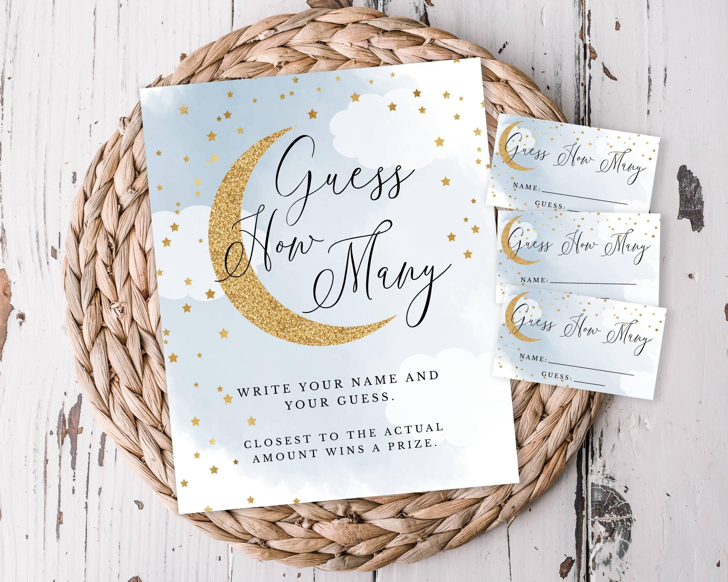 Guess How Many Candies Blue - Etsy