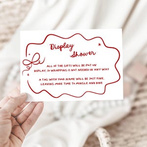 Doucheinsteekkaarten, grillig rood en wit That's Amore-collectie, (directe digitale download) 317