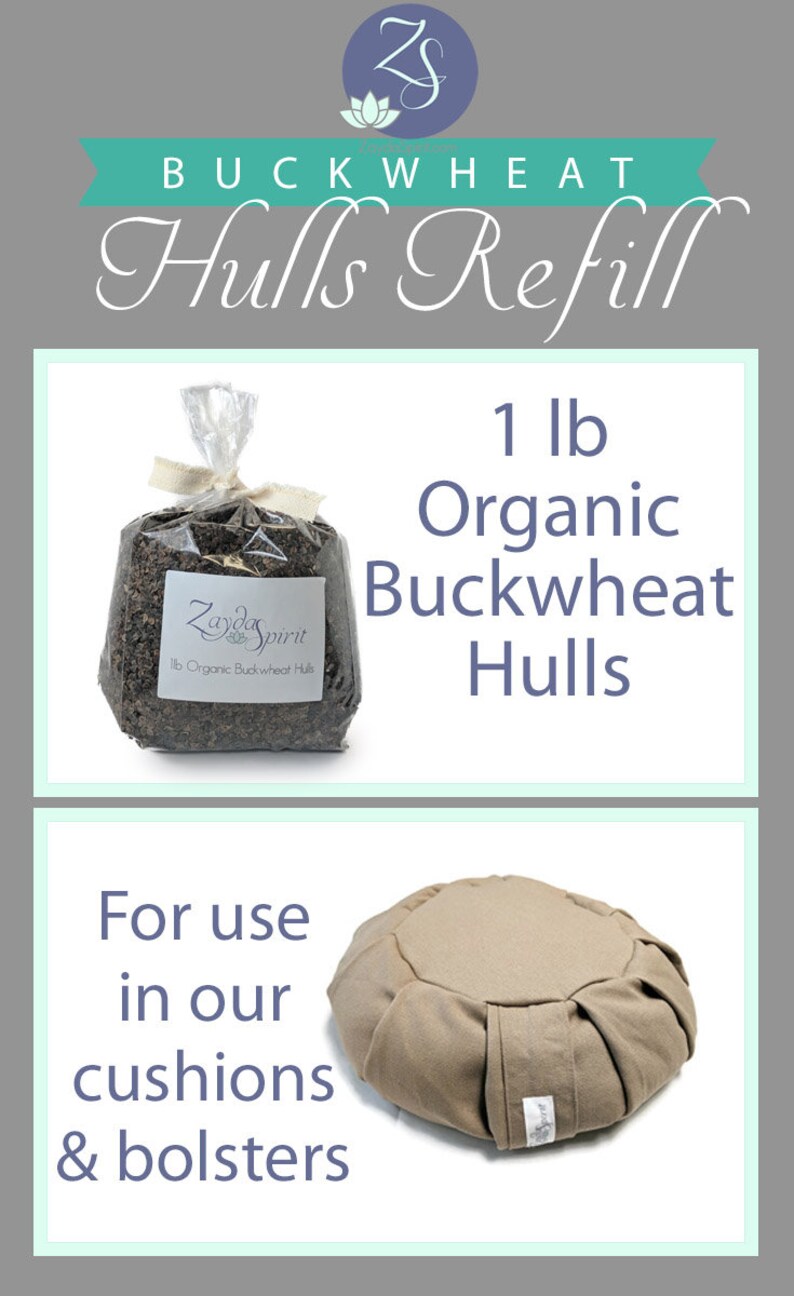 Organic Buckwheat Hulls Refill 1 Lb Bag Etsy