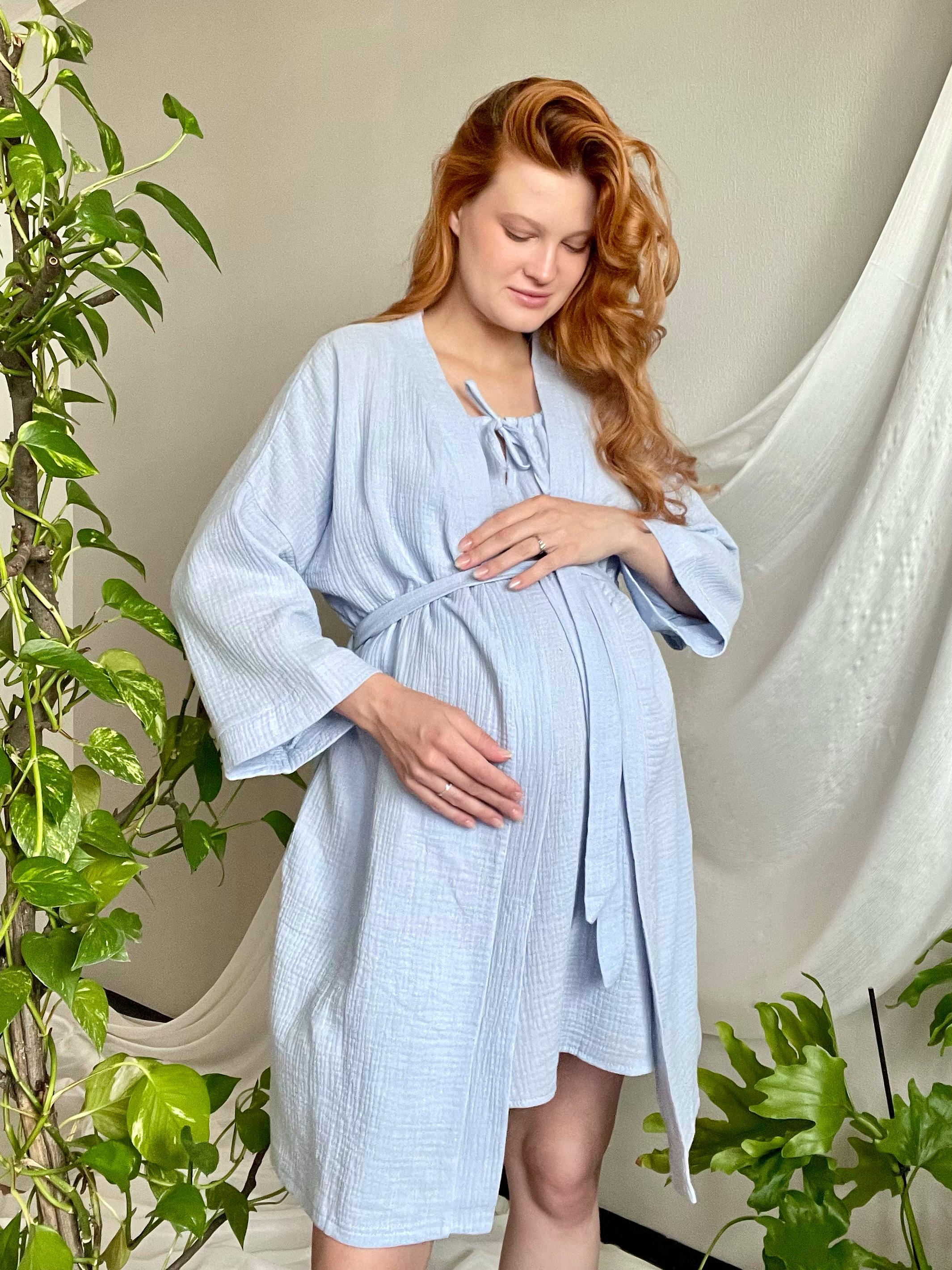 Organic Cotton Maternity Night Gown - Etsy Organic Cotton Maternity Night Gown - Etsy