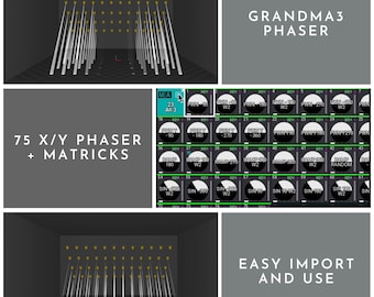 75 effetti dimmer personalizzati per GrandMA3 / MA3 Lighting FX Pack / Modelli di programmazione per luci da palcoscenico per principianti
