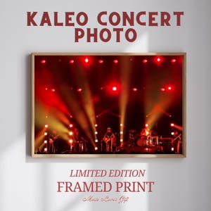 KALEO Concert Photo – Limited Edition Framed Print | Rock Band Wall Art | Live Music Photography | Concert Memorabilia | Music Lover Gift