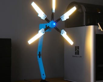 Blue Death Stranding Desk LED Light, Odradek Scanner Replica, Terrian Table Lamp, Handmade Decor, Gaming Room Lamp, Unique Gamer Gift Idea