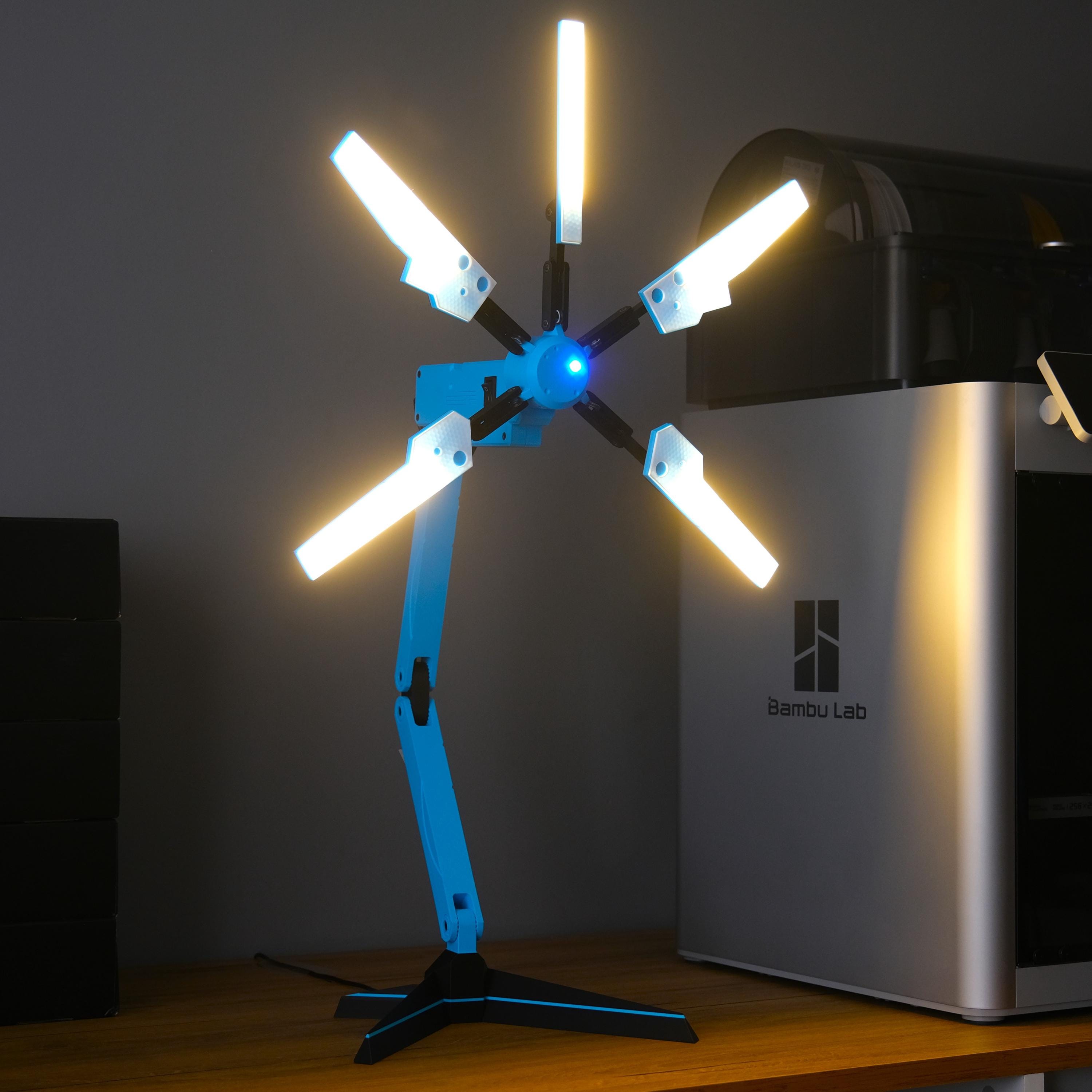 Blue Death Stranding Desk LED Light, Odradek Scanner Replica