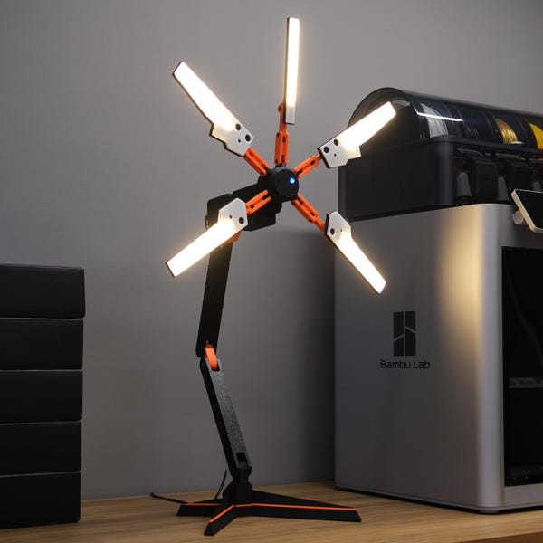 Death Stranding led-bureaulamp, Odradek-scannerreplica, Terrian-tafellamp, handgemaakt decor, gamingkamerlamp, uniek cadeau-idee voor gamer