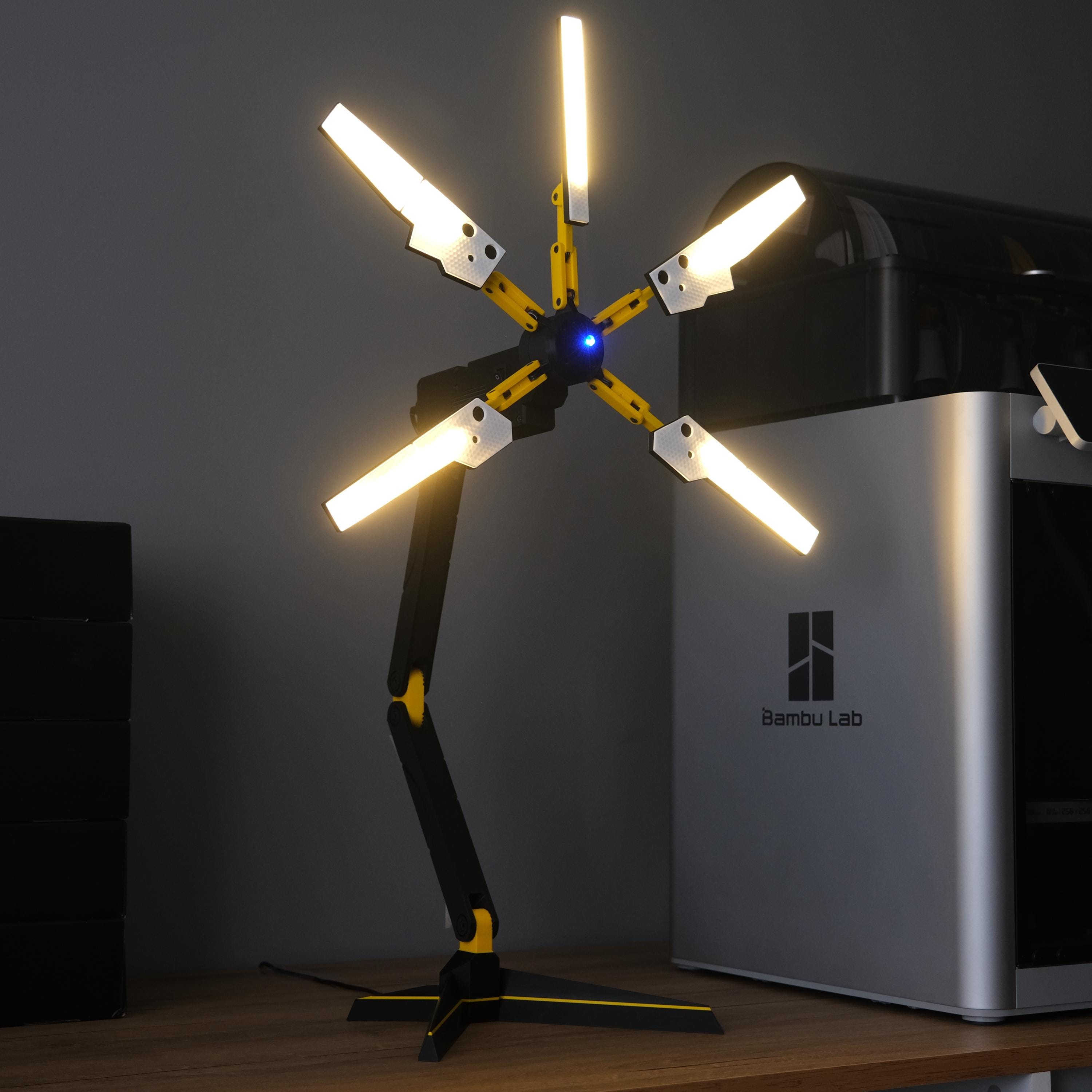 Yellow Death Stranding Desk LED Light, Odradek Scanner Replica