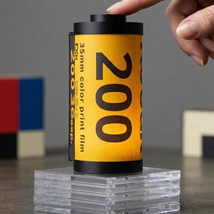 35mm Film Roll Lamp, Retro Camera Night Light, Analog Photography Decor image 12
