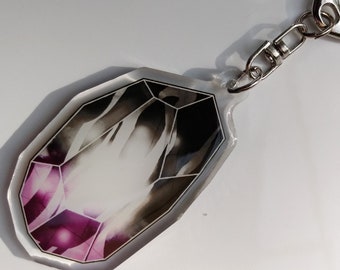 Ace Pride Crystal Keychain