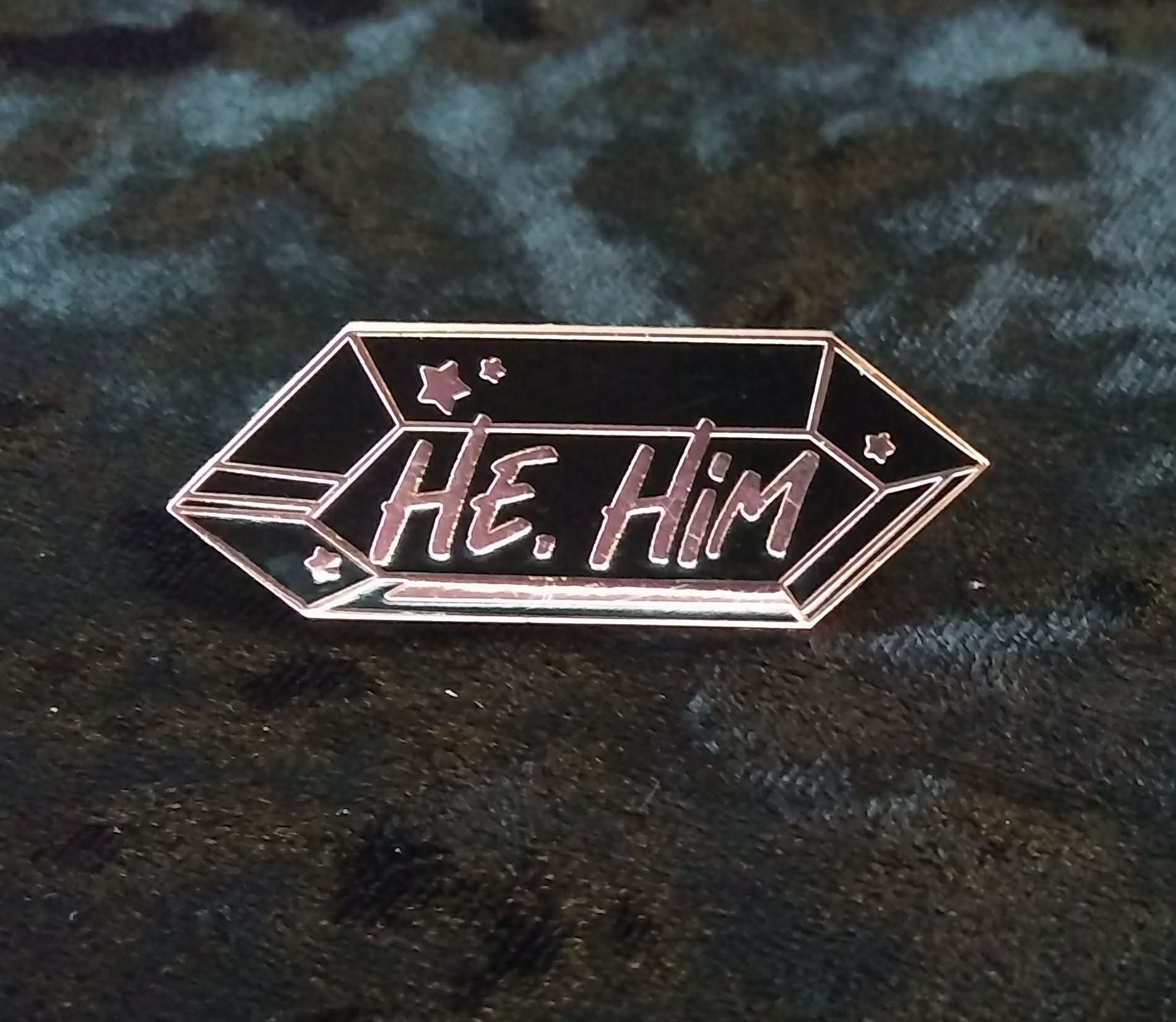 He Him Pronoun Enamel Pin - Etsy