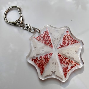 Umbrella logo keychain
