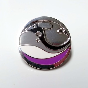 Demi, Asexual Colored Liquid Pin, Representation, Pride, LGBTQA LGBT