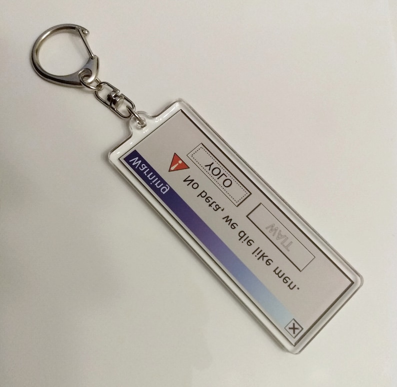 Fanfiction: No Beta, We Die Like Men OS Pop-up Error Keychain immagine 2