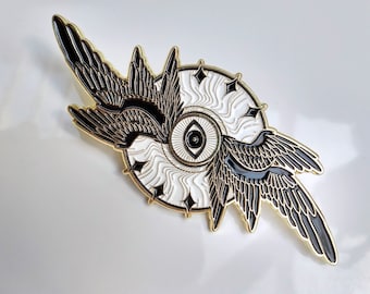 Large Winged Angel Enamel Pin