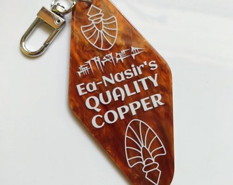 Ea-Nasir's Quality Copper History Meme Keychain