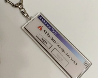 Additional Tags: Alpha, Beta, Omega Fanfic OS Pop-up Error Keychain