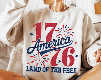 Retro 1776 Ameryka Kraina Darmowe Png, 4 Lipca Png, Patriotyczny Projekt Koszulki Sublimacyjnej, Dzień Niepodległości Png, Czerwony Biały I Niebieski Png