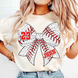 Custom Name Baseball Coquette Bow Png, Mama Baseball Png, Game Day Png, Baseball Mom Png, Retro Sports Mom, Baseball Bow Png