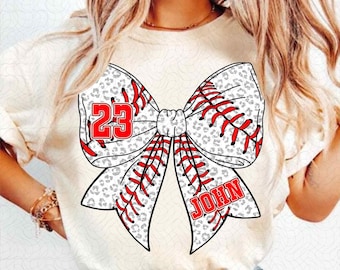 Custom Name Baseball Coquette Bow Png, Mama Baseball Png, Game Day Png, Baseball Mom Png, Retro Sports Mom, Baseball Bow Png