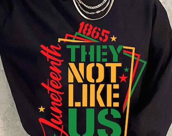 They Not Like Us png, Juneteenth 1865 Png, Afro Juneteenth, Black History Month Sublimation Png, Independence Day Shirt Design, png Cut File