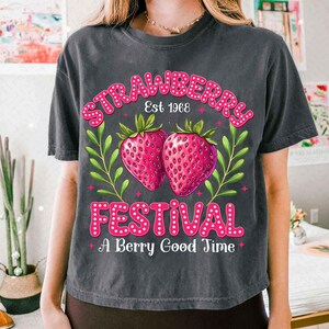 Strawberry Festival Png, A Berry Good Time png, Strawberry Coquettepng,Strawberry Festival png, Strawberry Season Png, Retro Summer Png