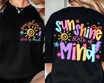 Sunshine State of Mind Png, Beach Life Png, Sunshine Png, Summer PNG Neon, Trendy Summer Shirt Design, Distressed Beach PNG, Lake River Png