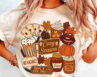 Retro Fall Collage Sublimation PNG, Fall Pumpkin Sublimation PNG, Aesthetic Fall Design, Fall Shirt Png, Country Fall Design, Trendy Design