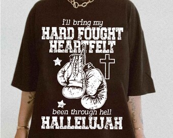 Christian PNG, Christian png, Modern Christian png, Trendy Shirt, Hard Fought Hallelujah png, Bible Verse PNG, Jesus png, digital download