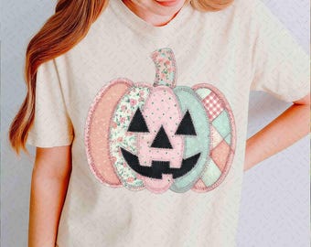Preppy Floral Pink Pumpkin png, Pastel Halloween png, Ditsy Floral Fall png, Girly Autumn png, Coquette Spooky Season png, Pumpkin Lace png