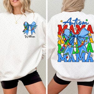 Autism Awareness Coquette Png, Retro Autism Mama PNG, Autism Bow PNG, Autism Advocate Png, Special Education, Neurodiversity Png