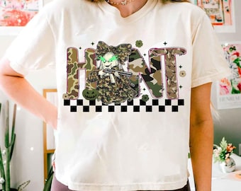 Preppy Hunting Season Ghost PNG, Patchwork Camo Ghost PNG, Rustic Fall Hunting PNG, Outdoors Sublimation Design, Deer Hunting Digital