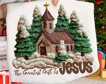 Latch Hook Yarn Crochet Jesus Christmas PNG, Preppy Christian Christmas Png, Yarn Jesus For Holiday Xmas Shirt Design,Nativity Christmas PNG