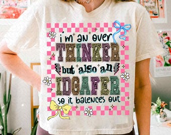 Funny Anxiety Png, Sarcastic Mental Health Png, Rude Women Shirt Design, Retro Checkered Floral Sarcasm Sublimation, Snarky Adult Humor