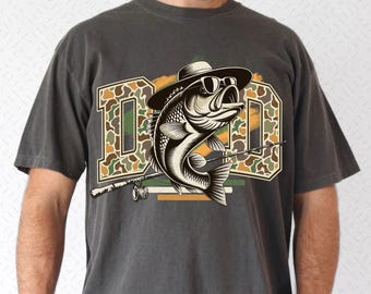 Fishing Dad Shirt Design Png, Reel Cool Dad Png, Bass Fishing Png, Funny Dad Png, Gift for husband, Father's Day Png, Gift For Dad