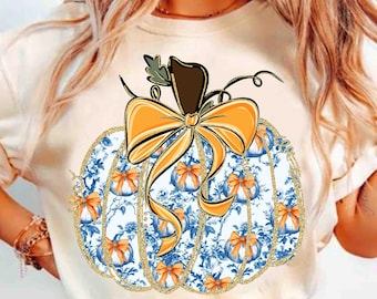 Coquette Pumpkin Grandmillennial PNG, Grandmillennial Coquette PNG, Fall PNG, Pumpkin Png, Fall Bow Png, Grand Png, Trendy Png, Preppy Png