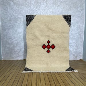 Tappeto marocchino fatto a mano - Tappeto marocchino - Tappeto Beni Ourain - Tappeto berbero marocchino - Tappeto fatto a mano - Tappeto marocchino, tappeto in pelle di pecora