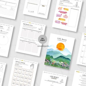 Life Reset Planner, Life Reset Checklist, Become THAT GIRL, Goal Setting, Life Purpose Planner, Self-Development Worksheets, Printable PDF