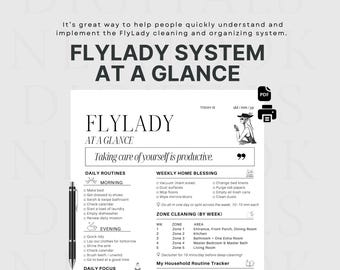 Flylady Printable Control Journal Planner, Flylady Printable Zone Cleaning,  Cleaning Journal Checklist, ADHD Cleaning, Life Planner, PDF