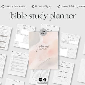 Digital Bible Study, Printable, Digital Bible Template, Bible Summary, SOAP Journal, Faith Reflection, Good Notes, Notability