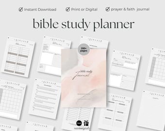 Digital Bible Study, Printable, Digital Bible Template, Bible Summary, SOAP Journal, Faith Reflection, Good Notes, Notability