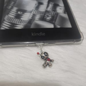 Voodoo Doll Kindle Dust Plug Charm | Kindle Accessories | Bookish | Book Lover Gifts