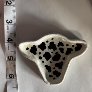Clay Cow Rings Air Dry Clay Cow Head Ring Jewelry Dish / Cow Print Western Country ...