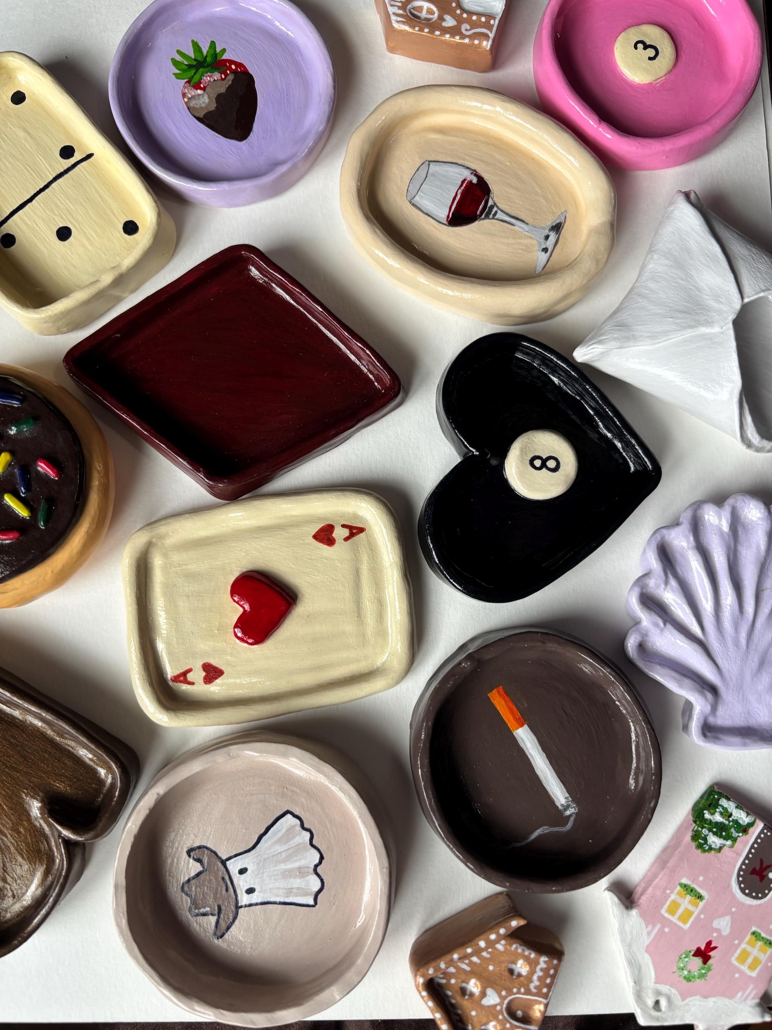 Handmade Clay Trinket Dishes